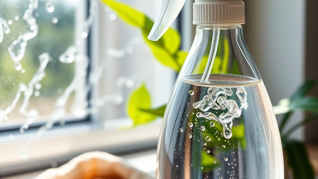 vinegar water cleaning mixture