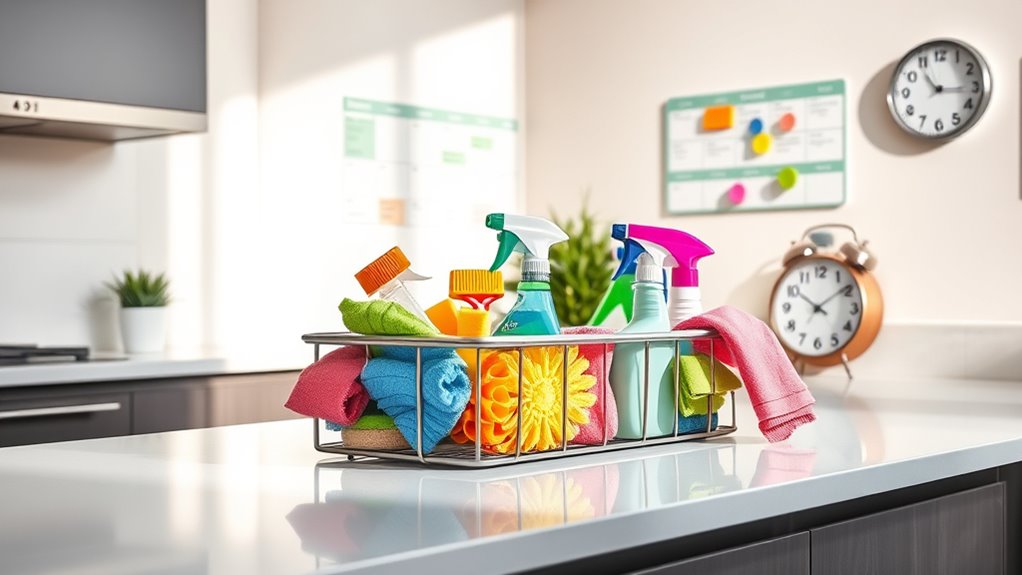 weekly cleaning routine plan