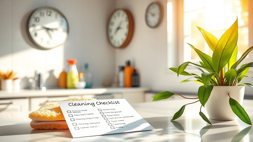 weekly cleaning time average
