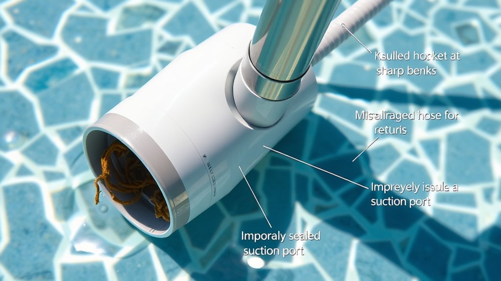 avoiding suction pool cleaner errors