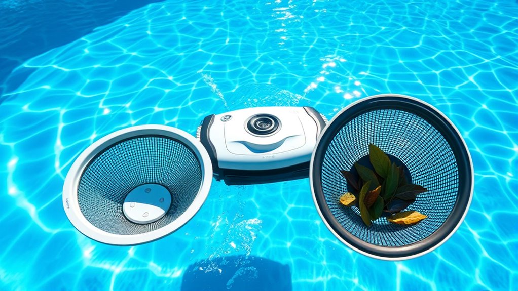clean and inspect pool baskets