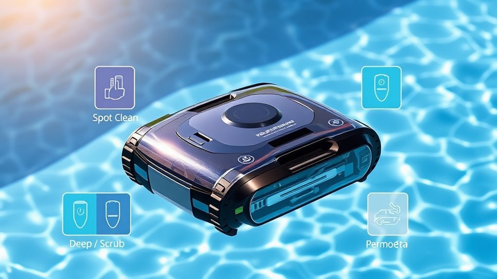 customizable pool cleaning modes