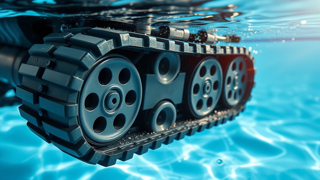 inspect wheels and tracks regularly