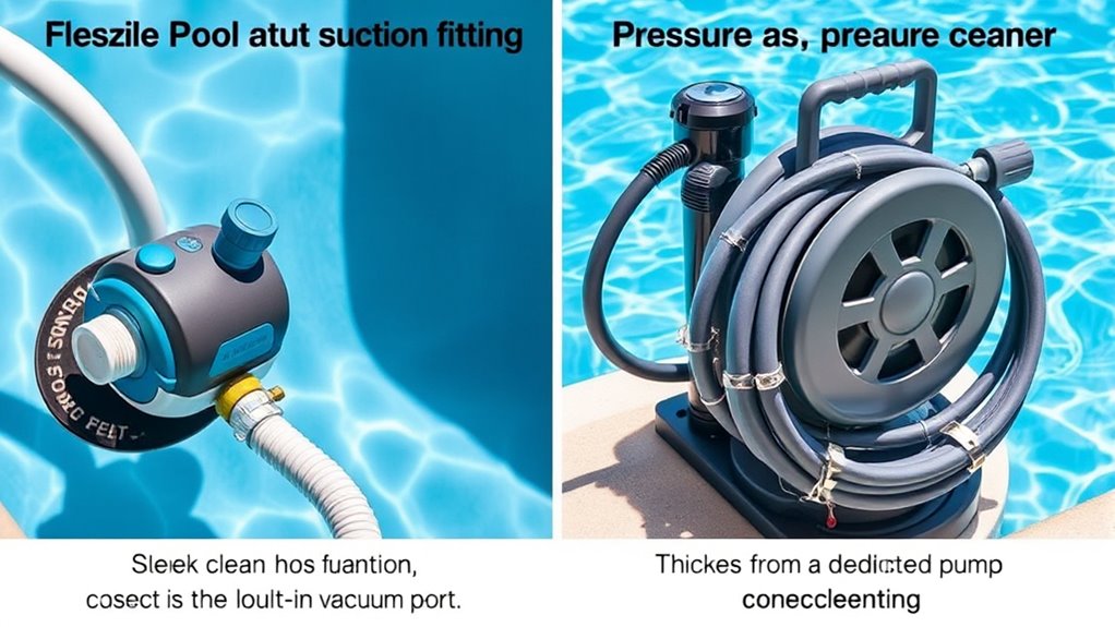 pool cleaner installation variations
