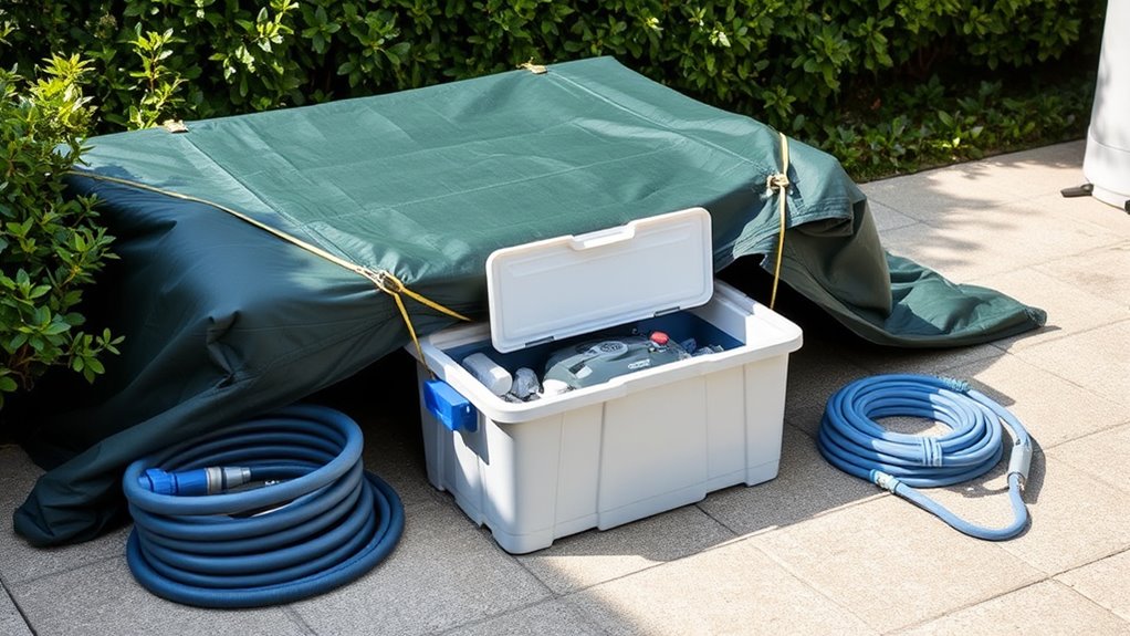 pool cleaner off season storage