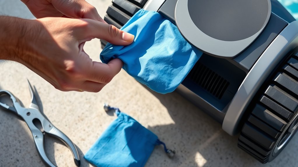 prepare tools and replacement bags
