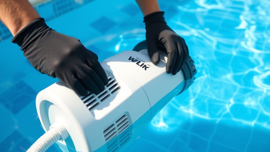 proper pool cleaner placement