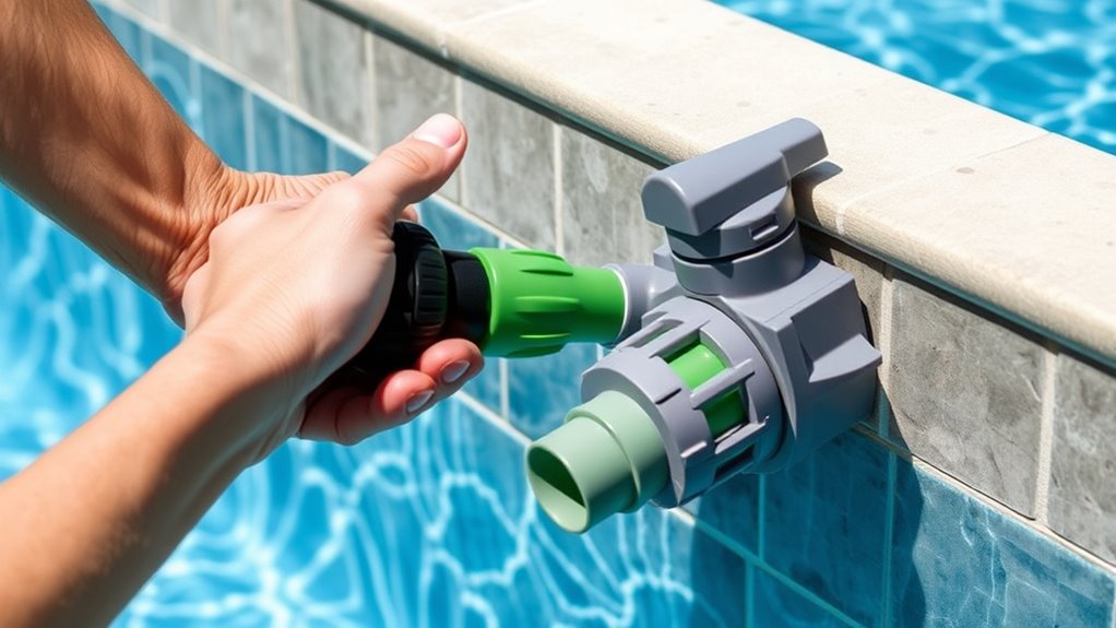 proper pressure pool cleaner installation