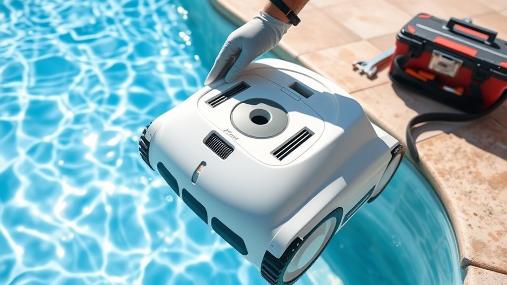 regular robotic cleaner maintenance