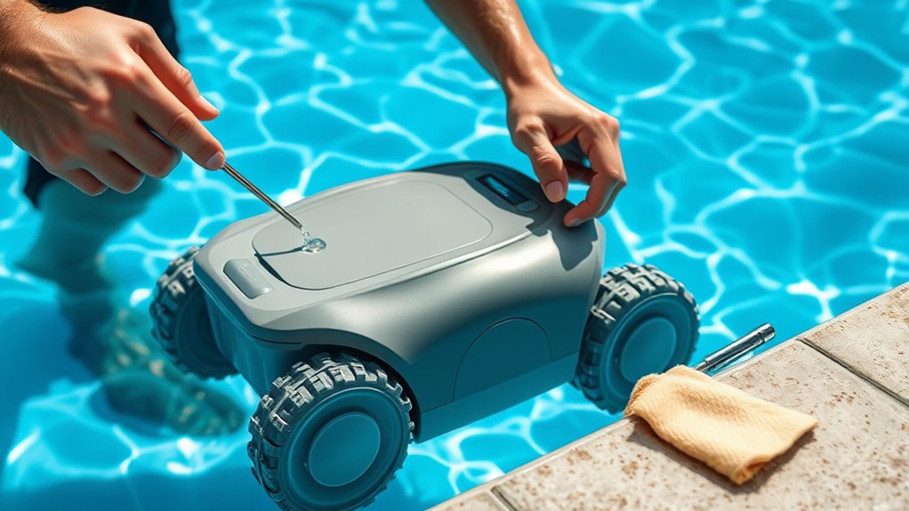 regular robotic pool upkeep