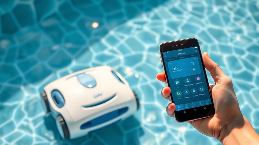 remote pool cleaner control