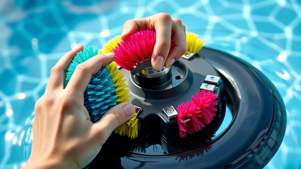 replace worn pool brushes