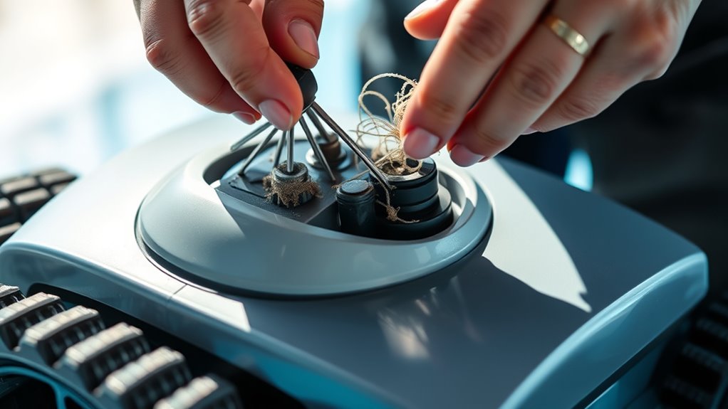 replacing robotic pool cleaner parts