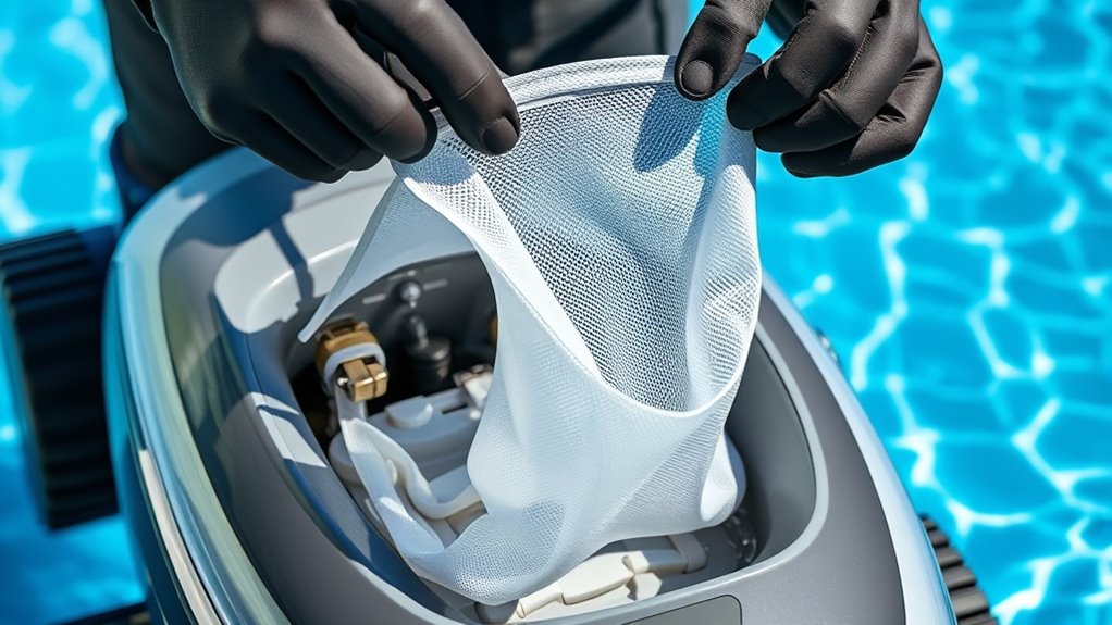 secure debris bag properly