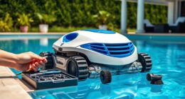 servicing robotic pool cleaners