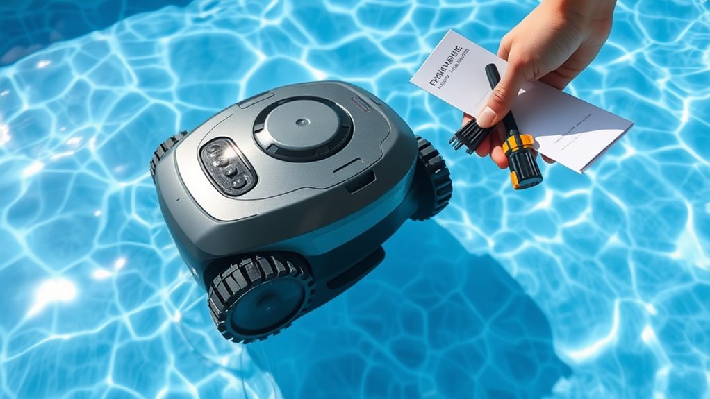 signs of pool cleaner maintenance