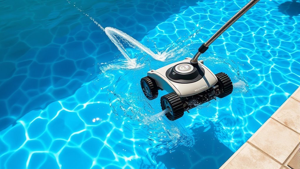 water circulation drives debris removal