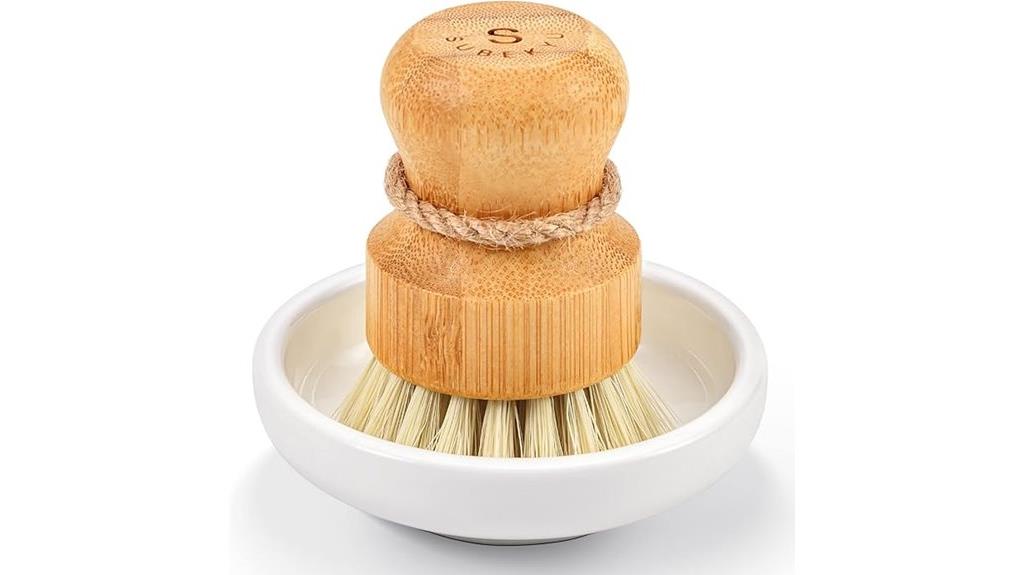bamboo kitchen sink scrubber
