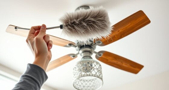 ceiling fan light cleaning