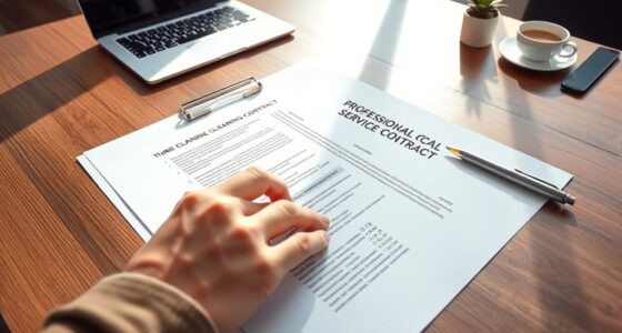 cleaning contract essentials checklist