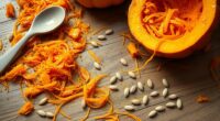 cleaning pumpkin guts spills