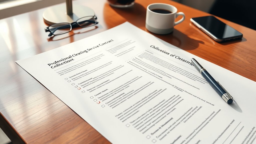 cleaning service contract essentials