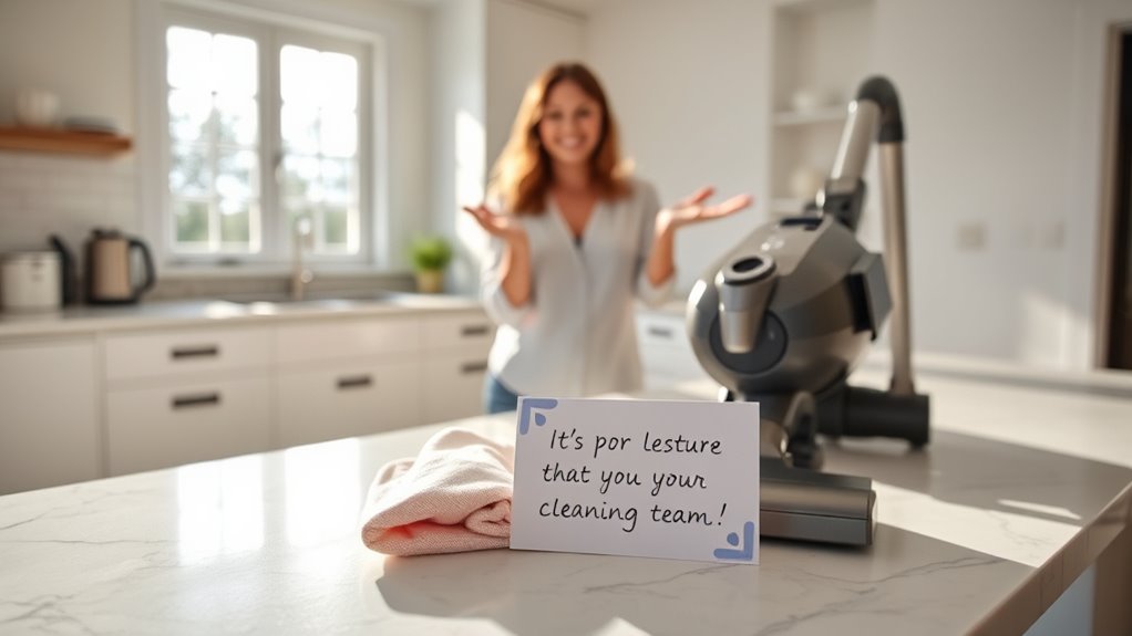 clear cleaning request communication