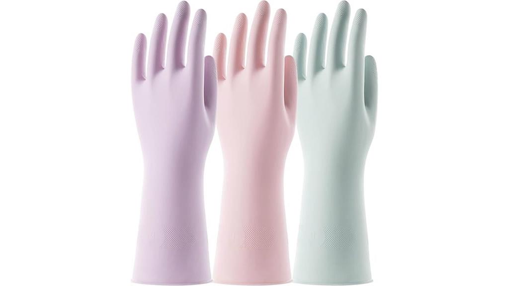 colorful cotton lined gloves