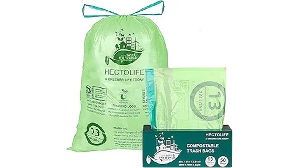compostable trash bags pack