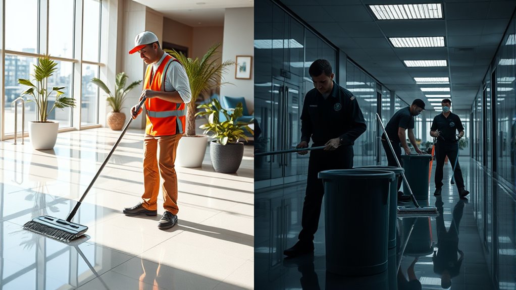 day vs night cleaning