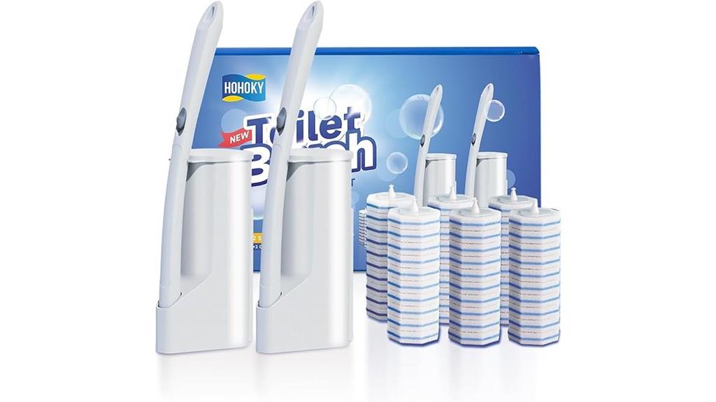 disposable toilet brush system