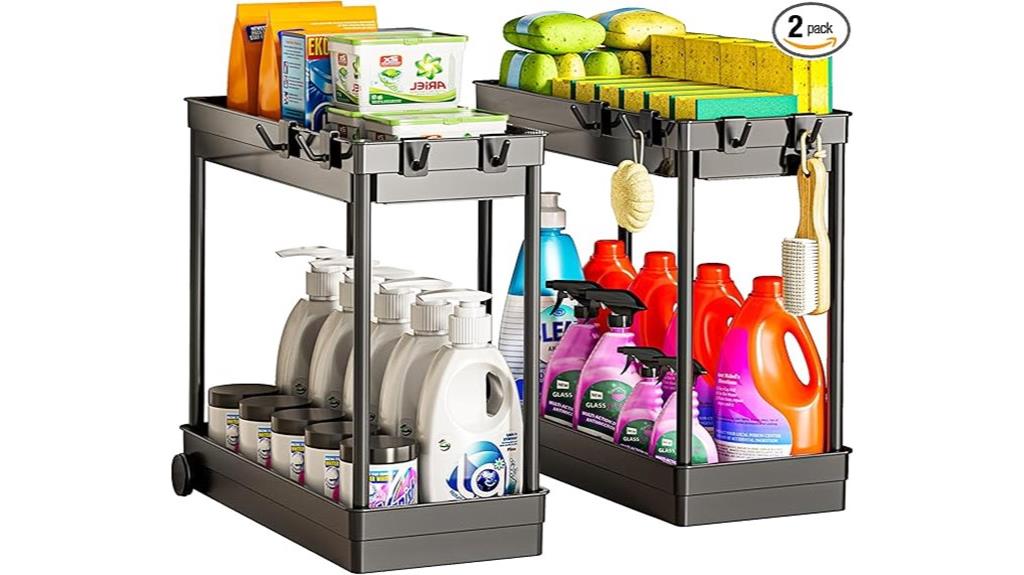 double tier sink organizer
