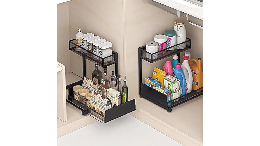 dual under sink storage