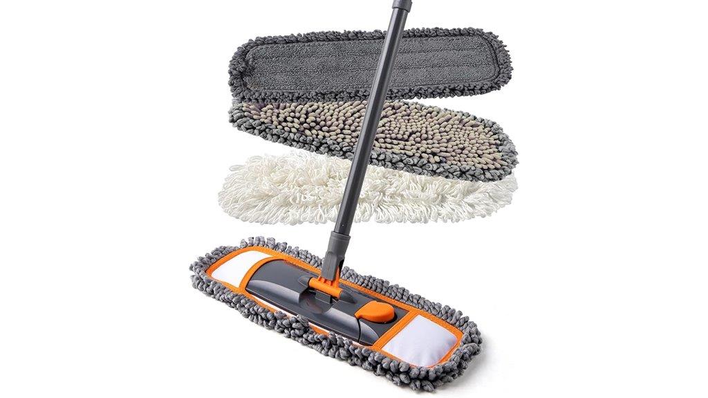 extendable handle washable mop
