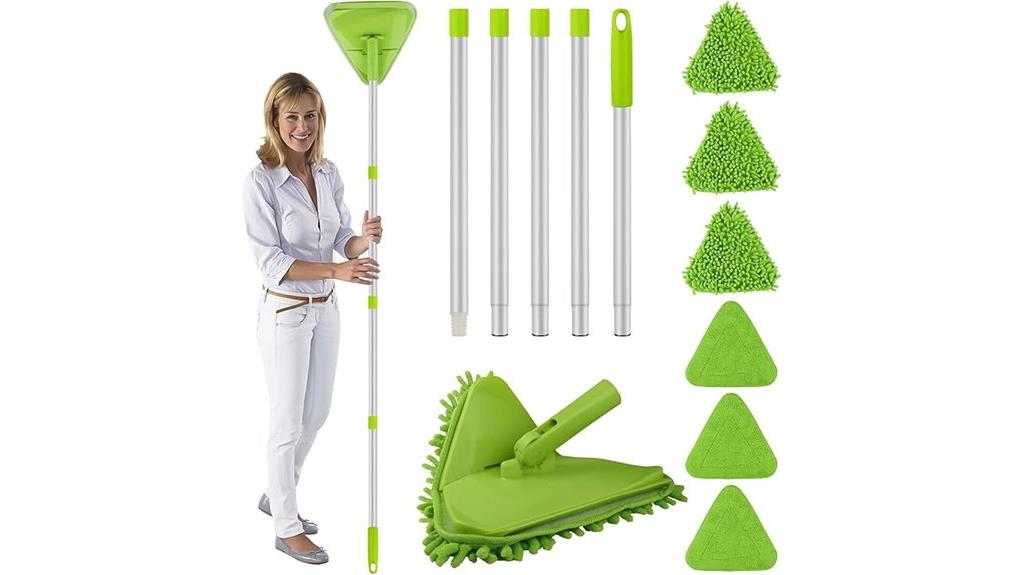 extendable wall cleaning mop