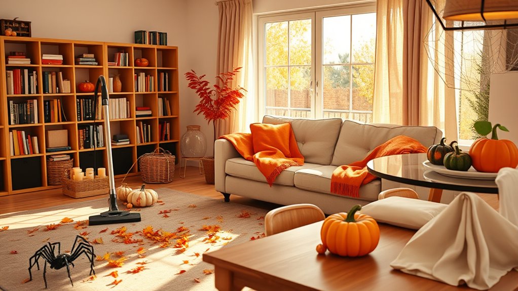 fall home decluttering and cleaning