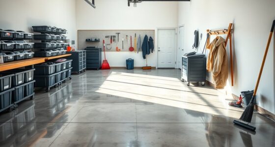 garage winter preparation cleaning