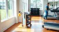 gym sanitation and odor control