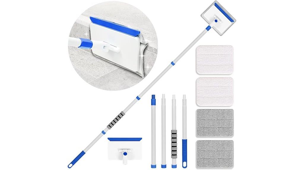 handle equipped baseboard cleaner