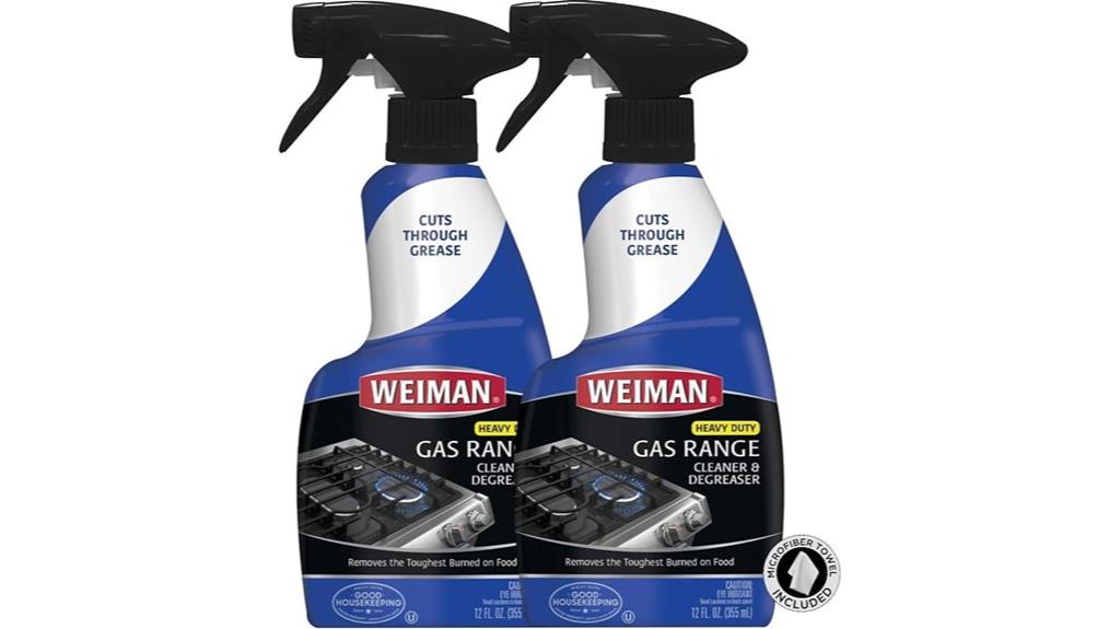 heavy duty gas range cleaner