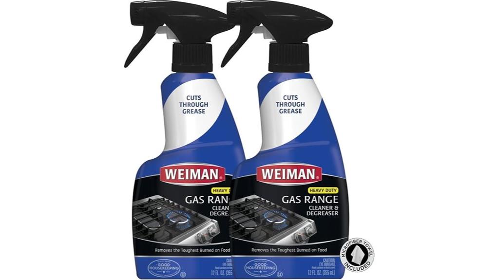 heavy duty gas range cleaner