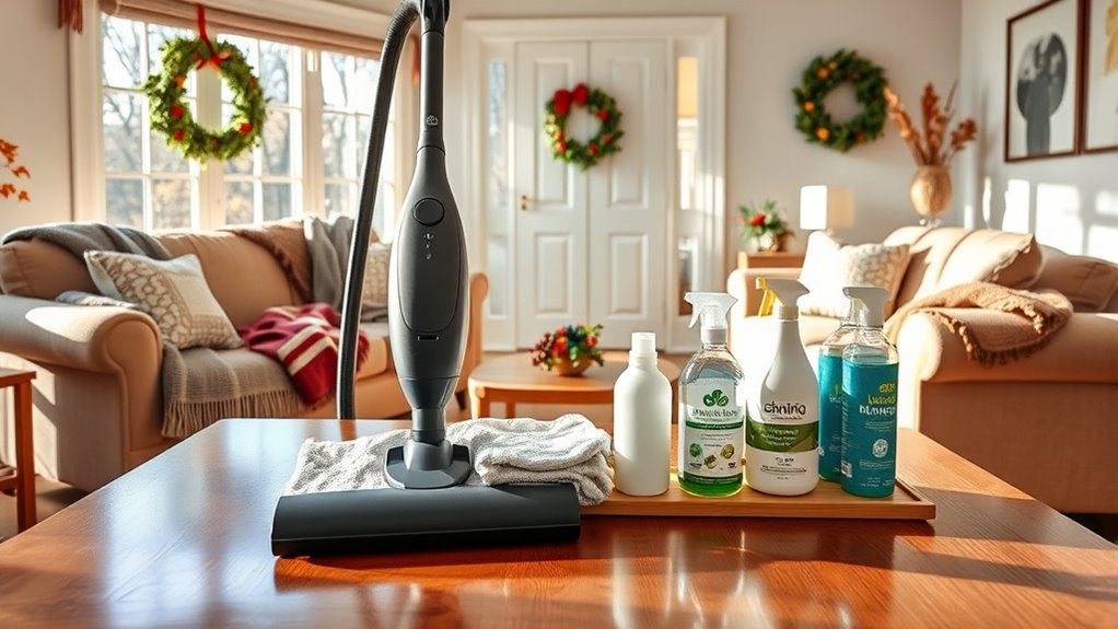 holiday season cleaning prep