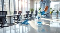 office cleaning reduces illness