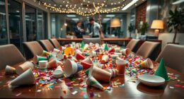 post party mess cleanup