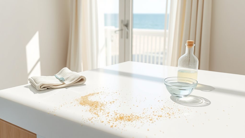 remove sand and salt