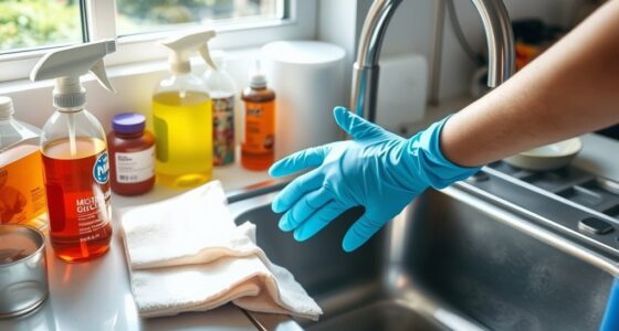sanitize surfaces regularly