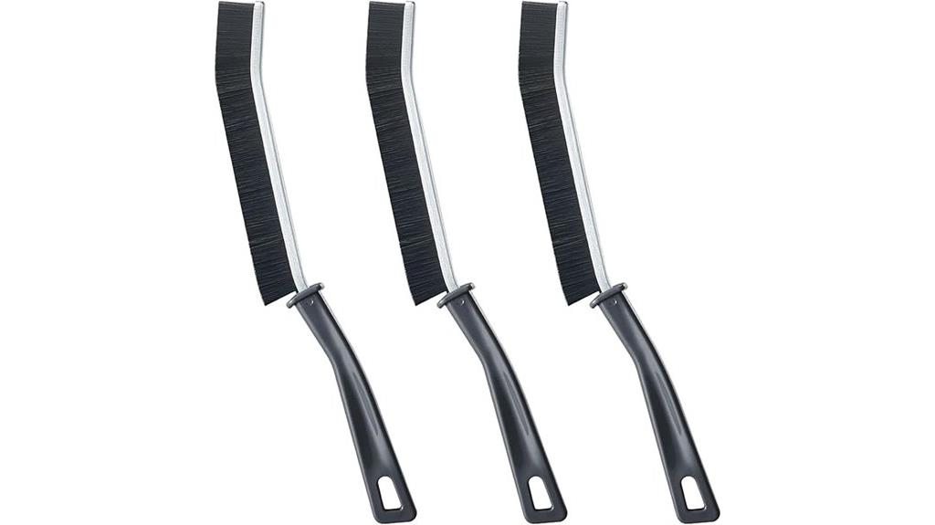 set of stiff cleaning brushes
