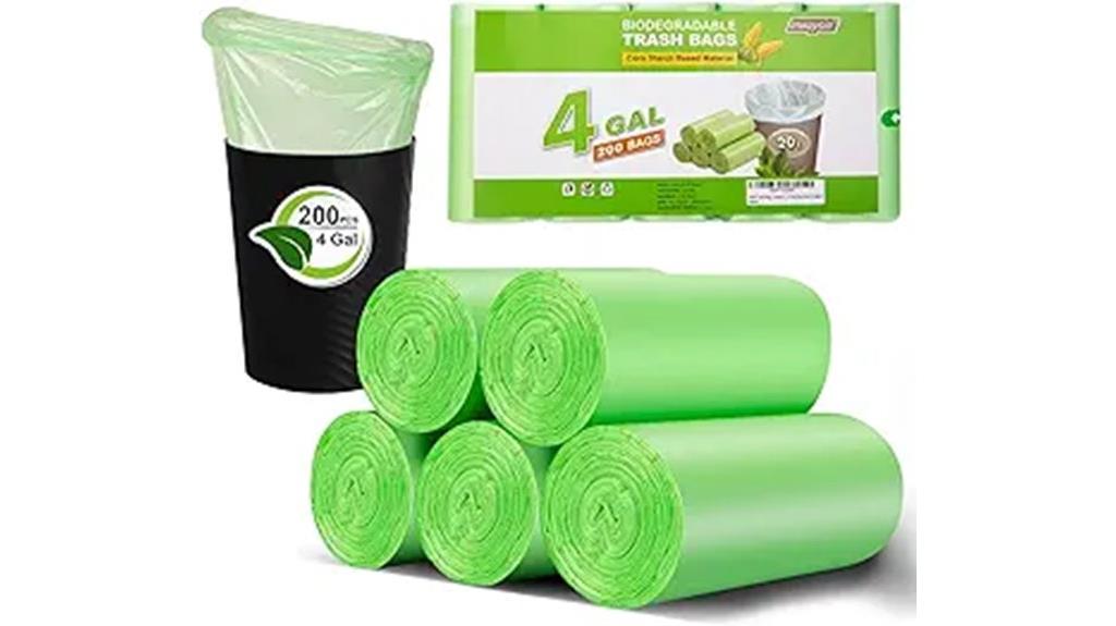small biodegradable trash bags