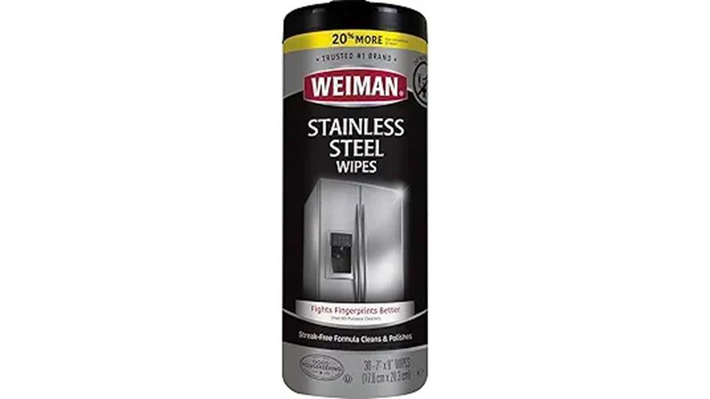 stainless steel cleaner wipes