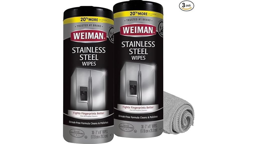 stainless steel cleaning wipes